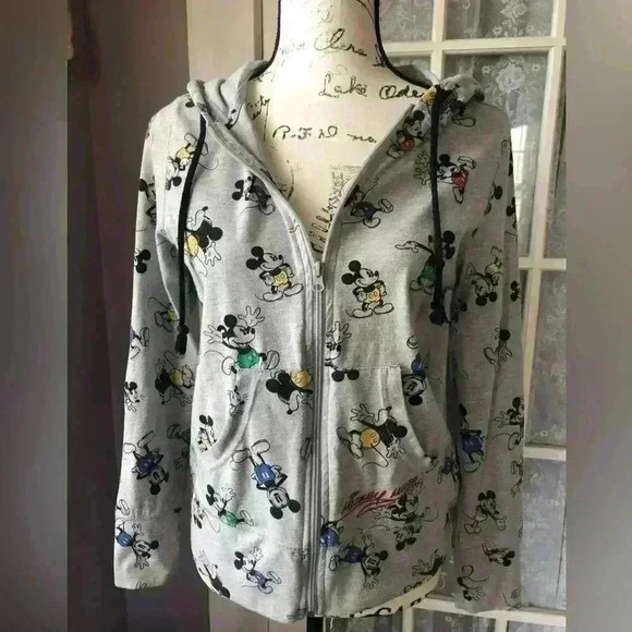 Disney Mickey Mouse Zip Up Hoodie Sz s - Picture 1 of 5